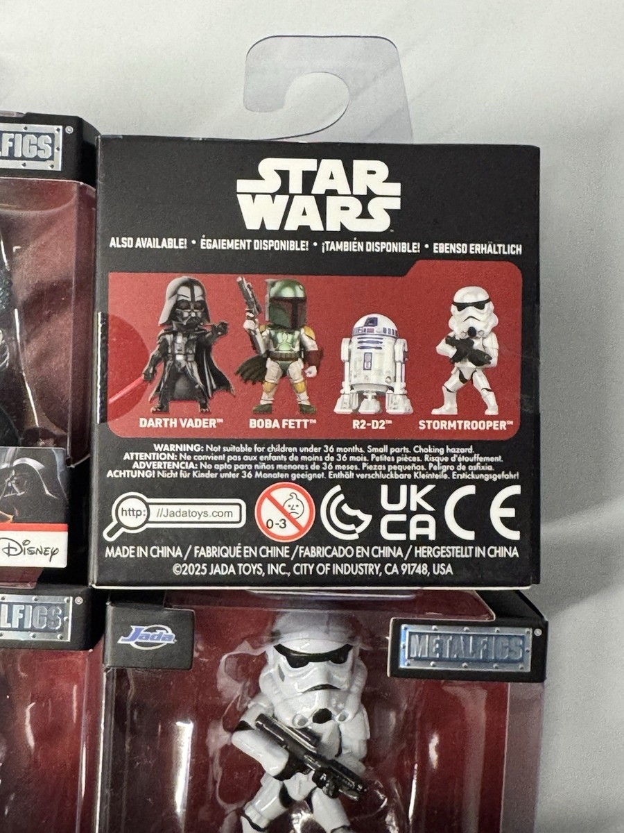 Star Wars Metalfigs lot of 4 - R2-D2 / Stormtrooper / Darth Vader