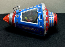 Vintage 1960s Horikawa SH Friendship 7 Tin Friction Space Capsule Japan