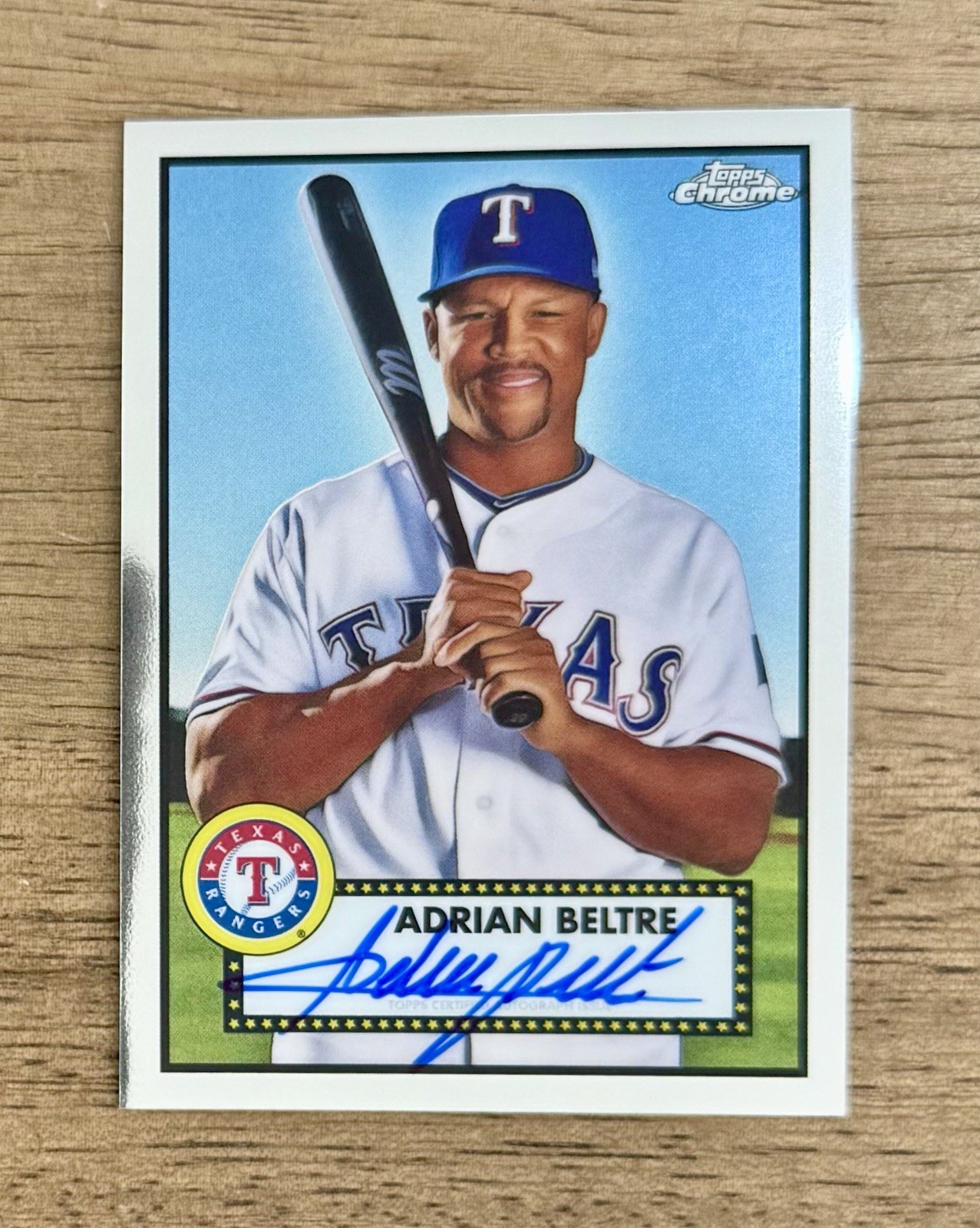 2021 Topps Chrome Platinum Anniversary ADRIAN BELTRE On Card AUTO Rangers HOF