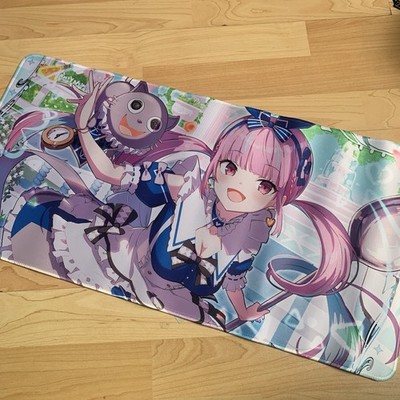 Minato Aqua Hololive Gummi Spielmatte Spielmatte Tcg großes Mauspad PC Computer