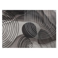 Selbstklebende XXL Wandtapete Wandbild Geometrische Kontrastlinien Aus Grau