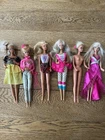 Lot Of 6 Vintage Mattel Barbie Dolls From Various Years, Used, As Is Condition