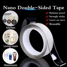 Reusable Nano Adhesive Tape Double-Sided Traceless Washable Gel Tape Anti-Slip