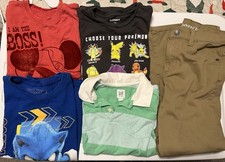 Lot Of 4 Boys T Shirts Size Small And 1 Pair Pants Size 8