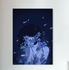 Perfect Blue Movie Poster Wall Art Premium Matte Paper 24x36 Inch Unframed