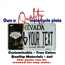 Nevada license plate Las Vegas custom  frame Bike Key chain Luggage Tag