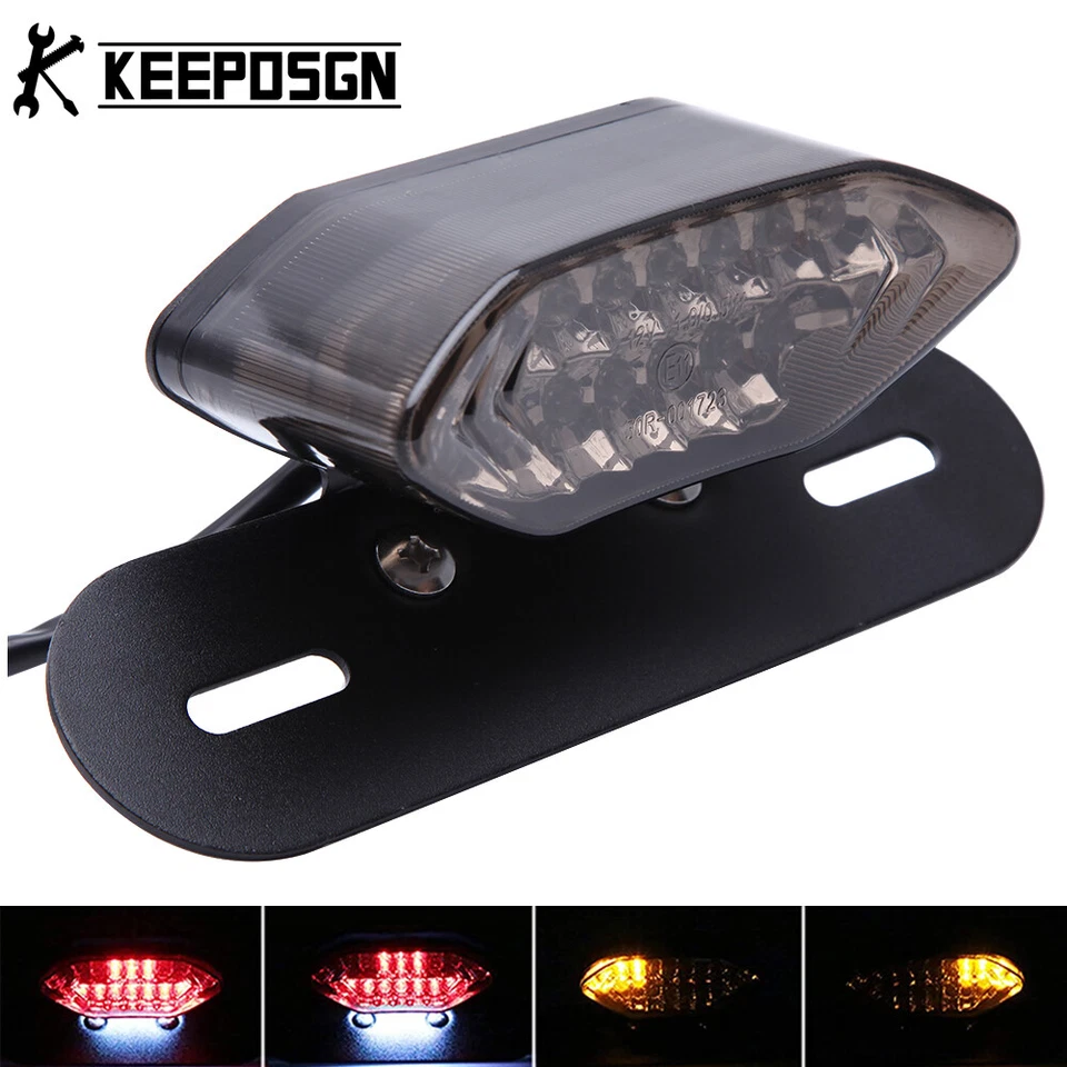 For Suzuki GSXR 600 750 Turn Signals Brake Light License Integrated Tail Light - Image 2 of 4