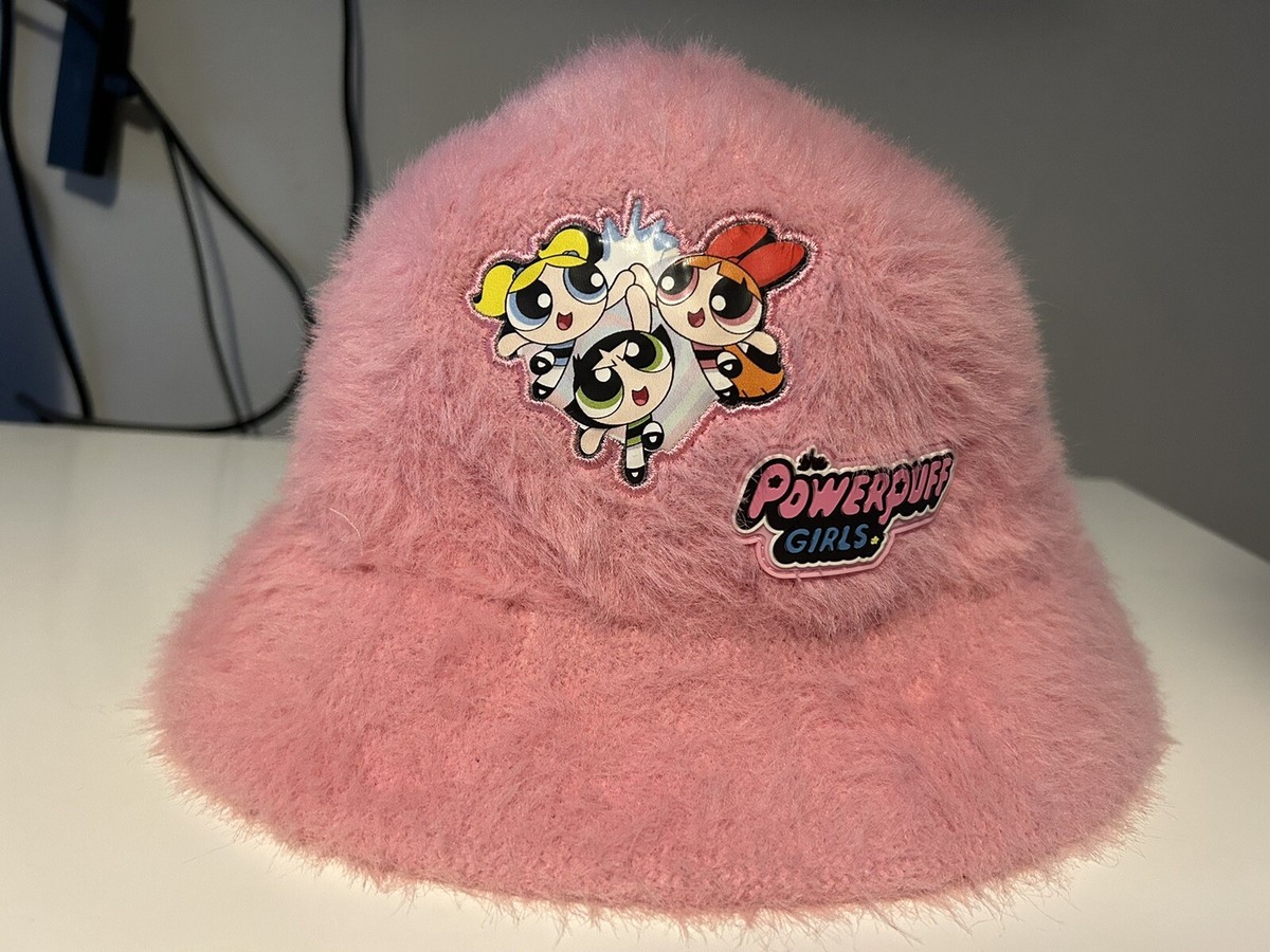 Primark Powerpuff Girls Pink Fluffy Bucket Style Hat UK