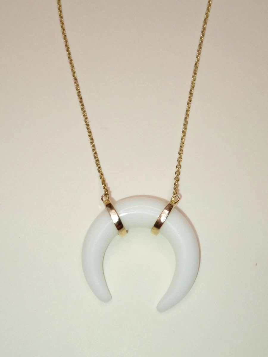 Moon horn necklace clearance