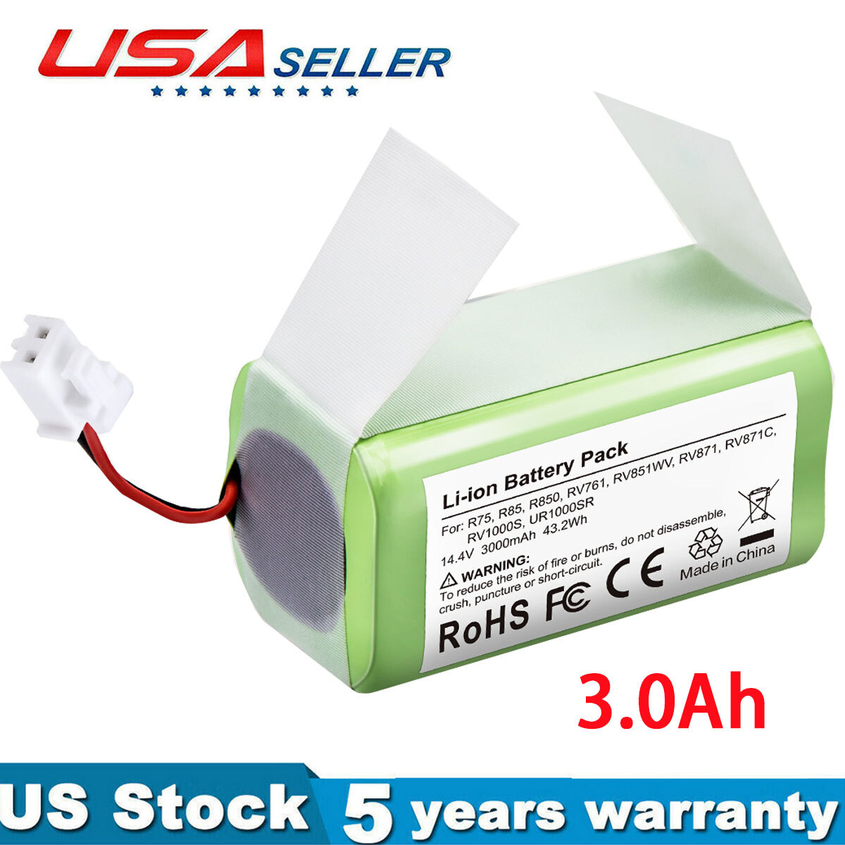 New Original Shark RV850BRN RV851WV RV850C RV850 Li-Ion Battery 3000mAh - Foto 11