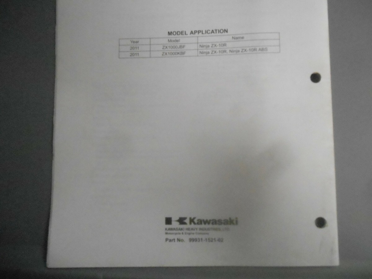 IMA 13.24.26.27.33.34.35.36.38 (9冊) Kawasaki Motorcycle Assembly & Preparation Manual '11 Ninja