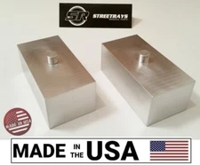 [SR] 2" Billet Rear Lift Blocks Kit for Nissan Titan / Silverado 2500 3500 HD 