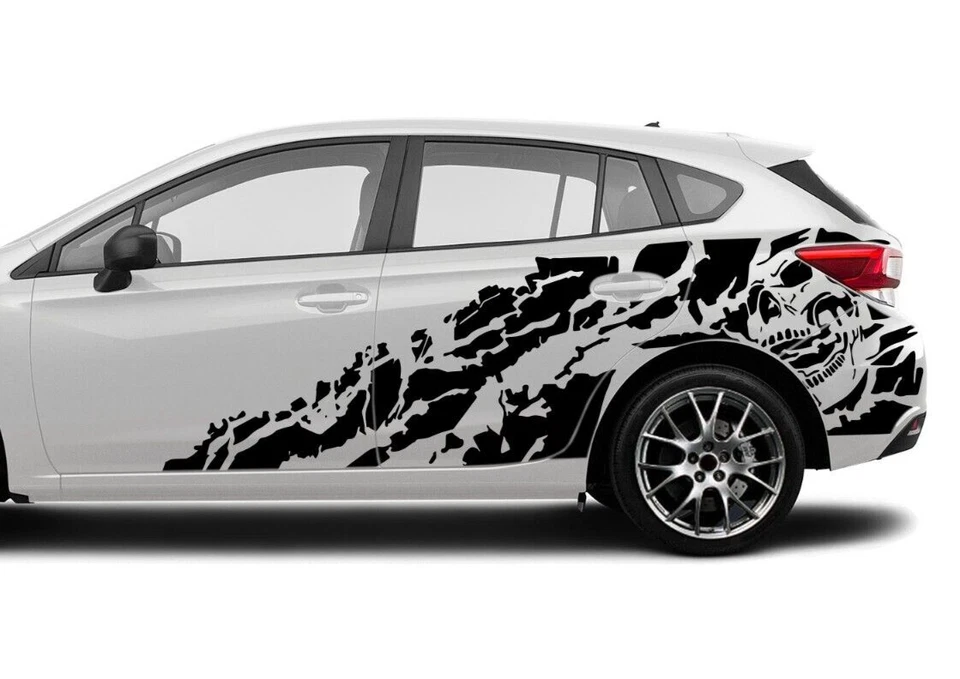 Calcomanía de esqueleto calavera pesadilla gráficos para Subaru Impreza 2012-presente Foto 2 de 4