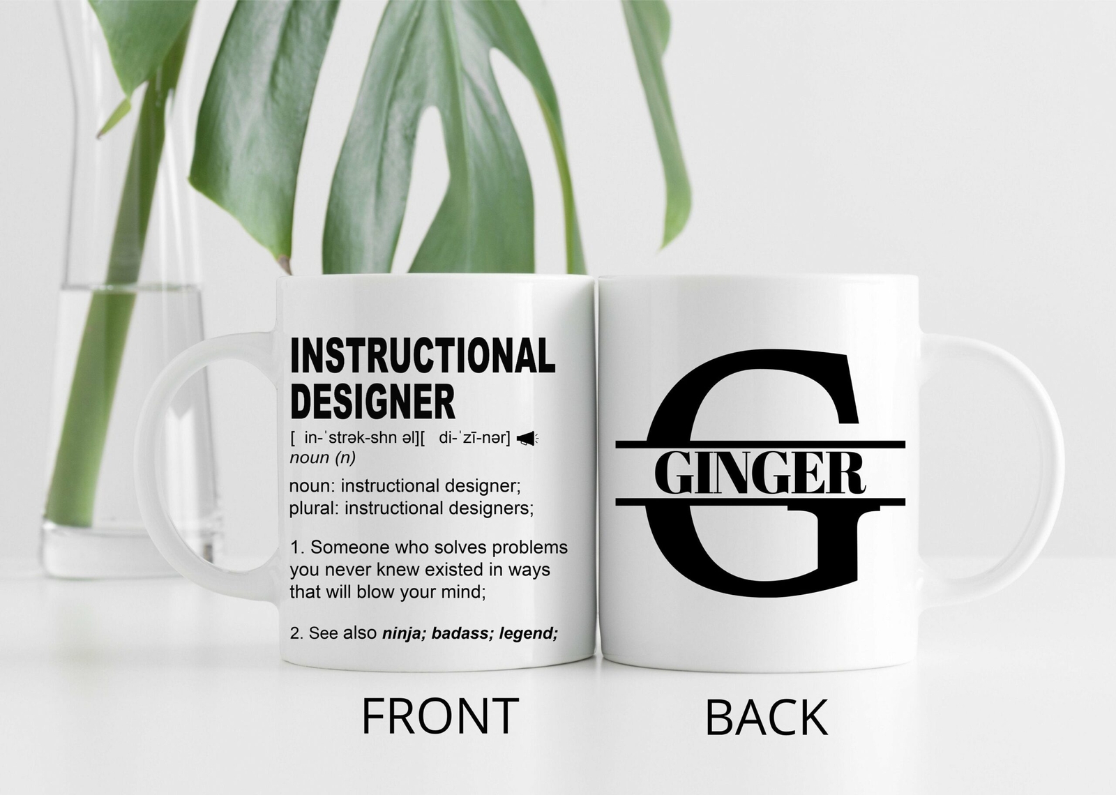 Funny Instructional Designer Gift Mug L Personalized Coffee Cup Men & Women