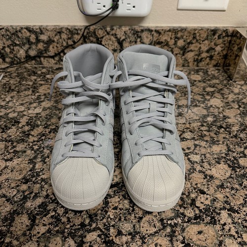 Taglia 9 - Adidas Pro Model Mid Grey Triple Grey - Foto 6 di 9