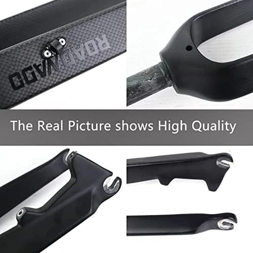 ROADNADO Mountain Bike Forks Carbon Fork 28.6mm 26/27.5/29 in MTB Carbon 1-1/8" - Image 4 of 4