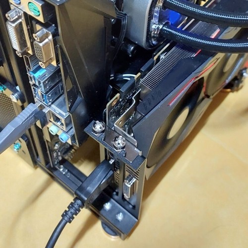 GPU Grafikkartenhalter Aluminiumlegierung Vertikal Grafikkarte Jack Support Baffle - Bild 6 von 10