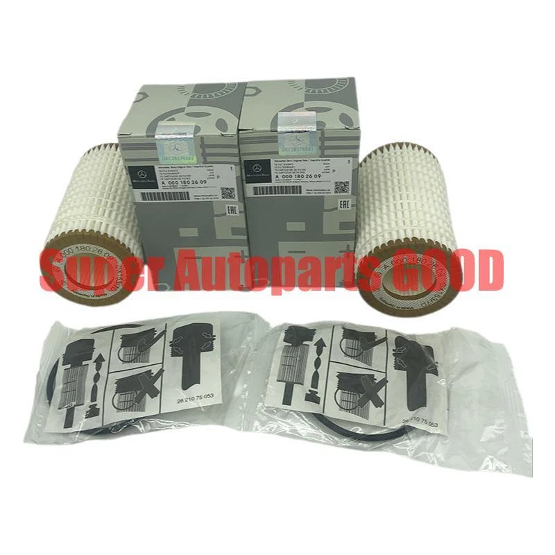 NUEVO FABRICANTE DE EQUIPOS ORIGINALES 2 PIEZAS Mercedes-Benz C CL CLK CLS E G GL GLK ML R S Kit de filtro de aceite de motor Foto 2 de 3