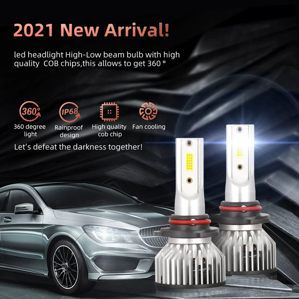 3 pares de bombillas antiniebla de haz alto y bajo 9005/HB3/H10 para Chrysler Pacifica 2017-2018 Foto 4 de 4