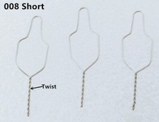 Dental Orthodontic Preformed Ligature Wires SS For Brackets Short Twisted 008