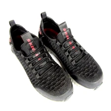 Skechers Mens 200153 Cicades Korbyn Black Gray Safety Comp Toe Work Shoes Size 8