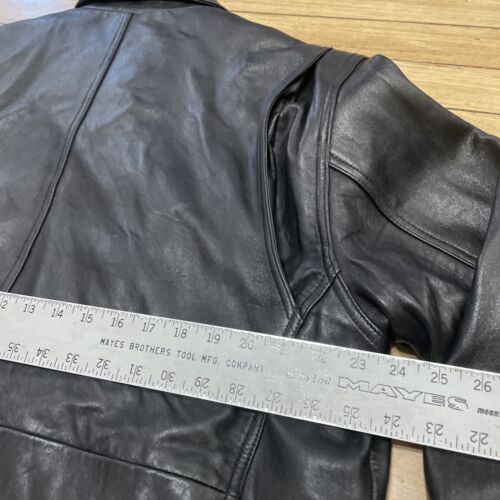 American Classics Leather Jacket Men L 2-in-1 Lined Cafe Race Motorcycle Bomber - Picture 21 of 21