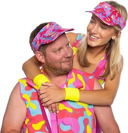 Muñeca de belleza para hombre años 80 película entrenamiento conjunto completo disfraz de Halloween disfraces Foto 3 de 4