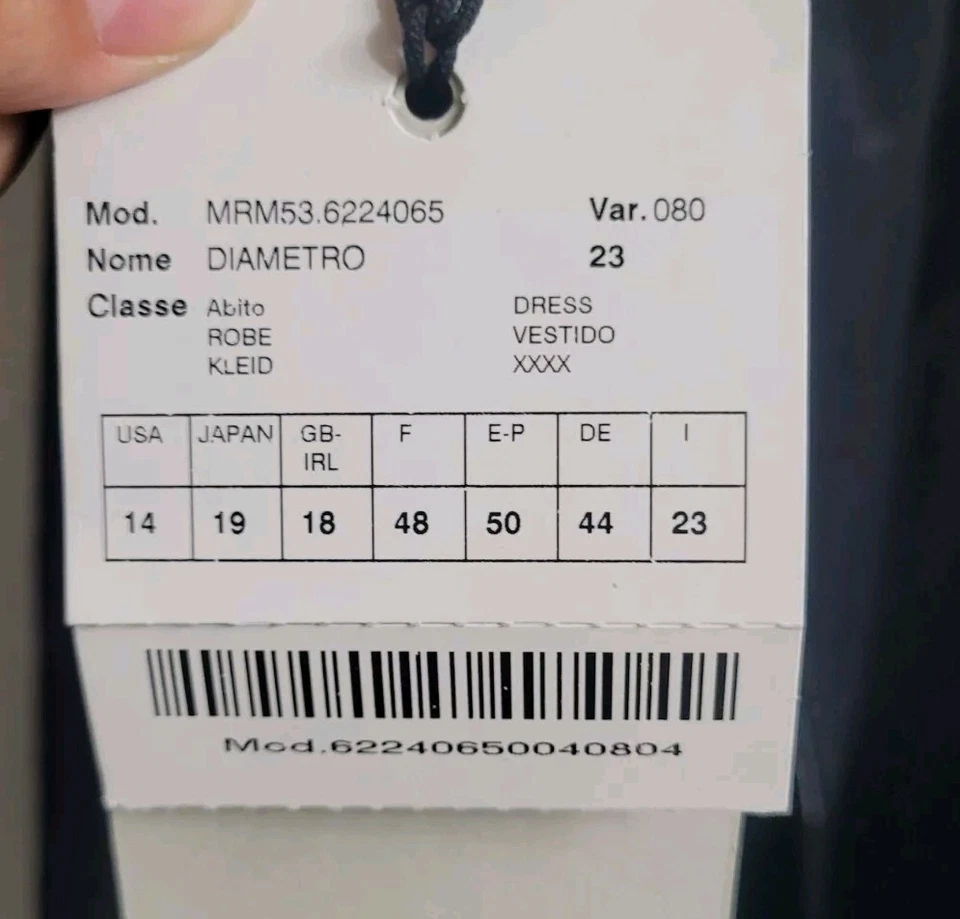 Vestido Marina Rinaldi tamanho 14 novo com etiquetas painel estampa diamante comprimento do joelho luxo silencioso - Imagem 3 de 4