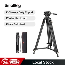SmallRig Manfrotto Heavy-Duty Fluid Head Tripod Cameras Stand 33.4-73.2in 3751B