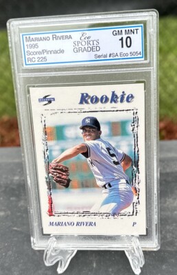 1996 Score #225 Mariano Rivera Rookie Card- Yankees Eco sports GEM