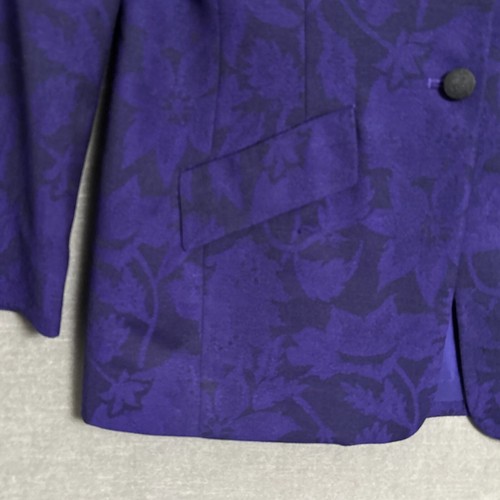 Vintage Pendleton Skirt Suit 6 Purple Floral Wool Office Career Classic 80s 90s - Picture 3 of 15