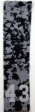 PICK YOUR NUMBER Kids Teens Arm Sleeve Camo BLACK Gray Grey Football Baseball