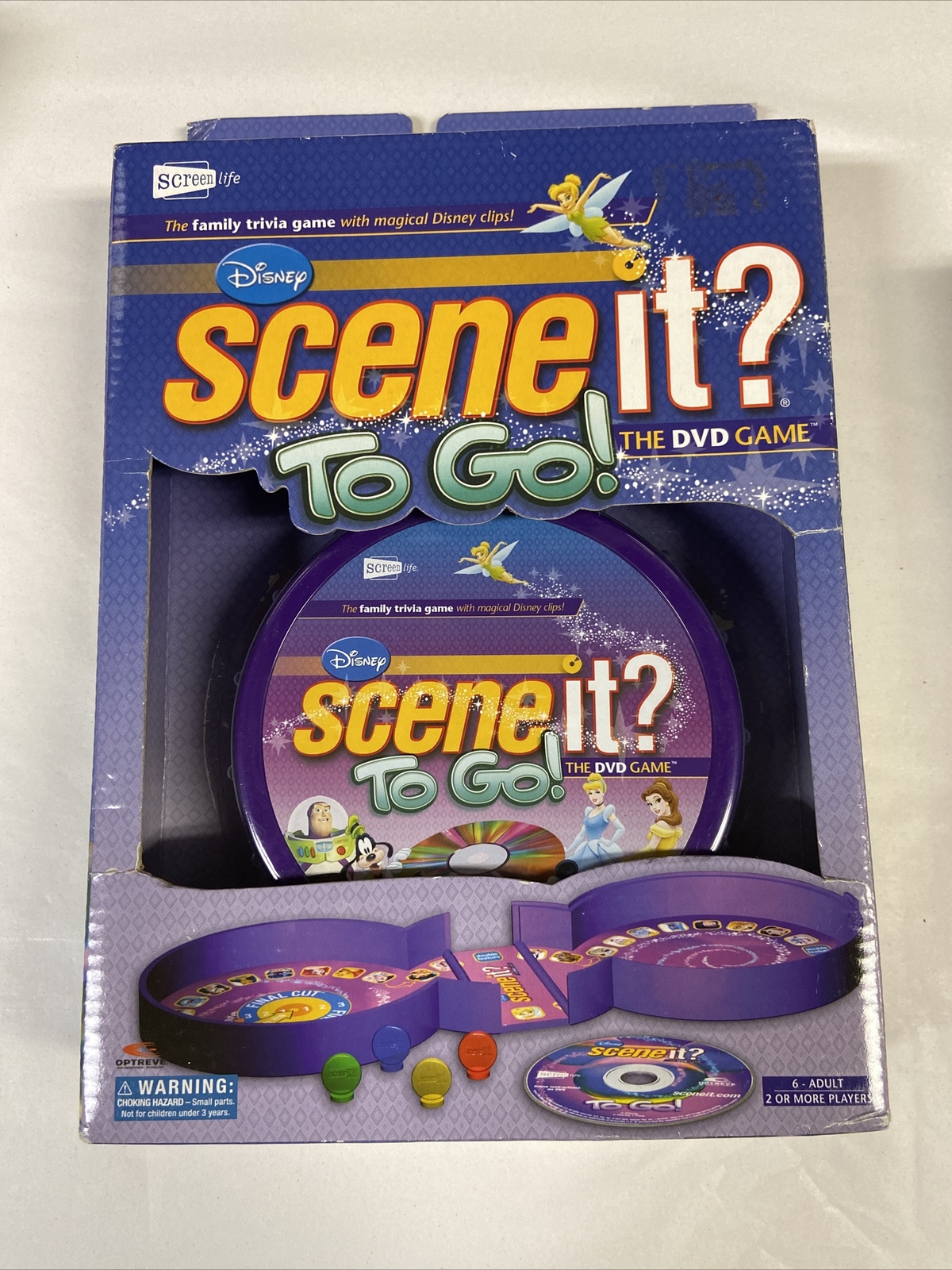 DISNEY Scene It To Go DVD Trivia Travel Family Game 2008 NEW