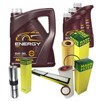 Inspektionspaket 8L Mannol Energy 5W-30 FüR Bmw 3Er Touring E91 325D E90 E93 E92