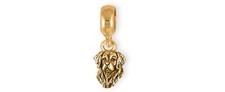 Golden Retriever Jewelry 14k Gold Handmade Golden Retriever Charm  GRT2H-PNSG