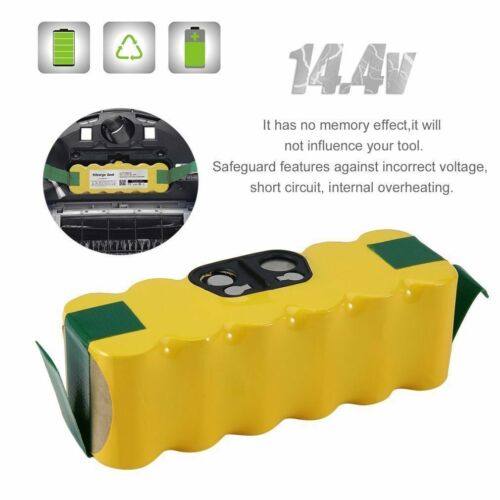 Per iRobot Roomba batteria originale 500 600 700 800 620 780 890 14.4V 5200mAh Ni-MH - Foto 3 di 12
