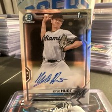 2021 Bowman Chrome - Prospect Autographs #CPA-KHU Kyle Hurt (AU, RC)