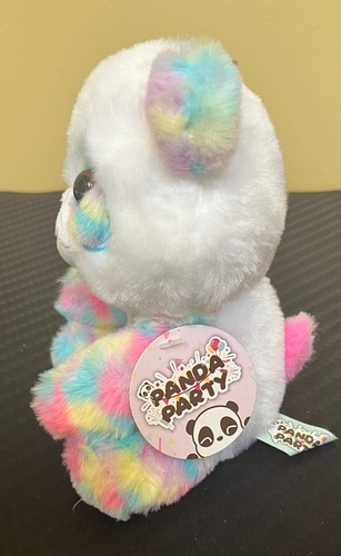 Panda Party 7.5" Plush Pink, Blue, Confetti, Leopard, Pink/Purple & Tye Dye NWT - Picture 14 of 51