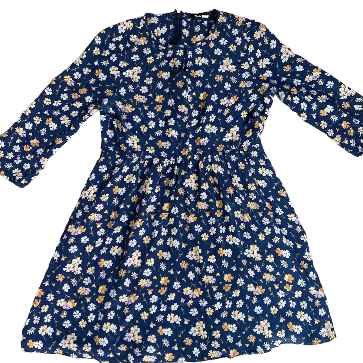 Navy top keyhole dress