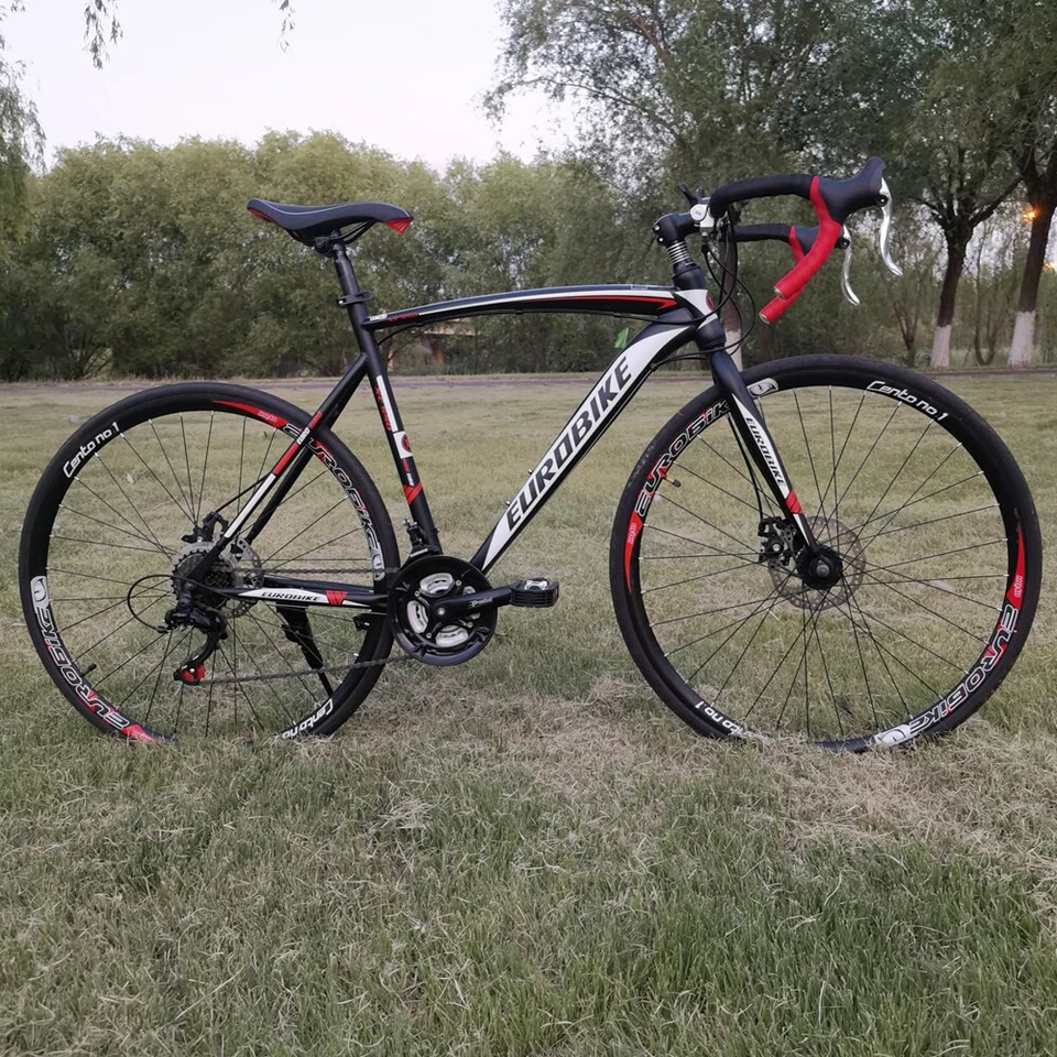 Cuadro de bicicleta de carretera 700C 54 cm para hombre y mujer Shimano 21 velocidades bicicleta de carreras para adultos Foto 4 de 4