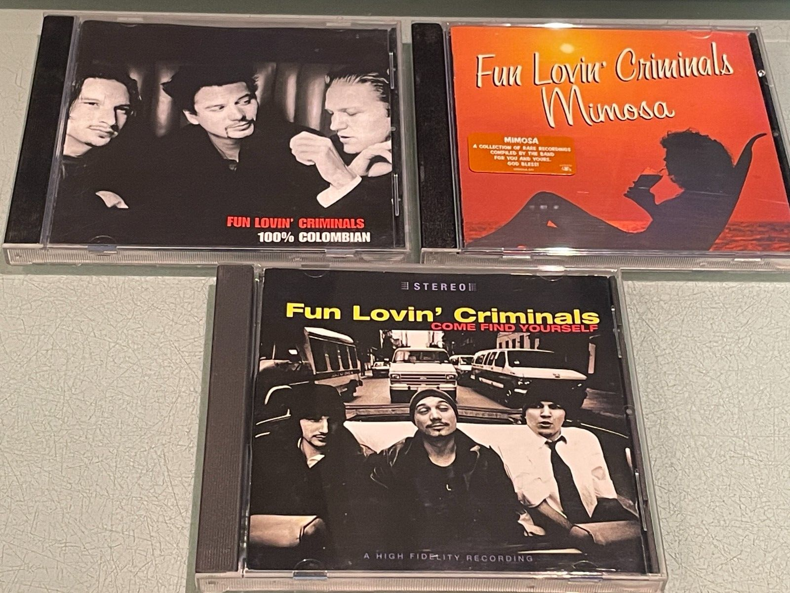 Fun Lovin' Criminals - 3 CD Albums - Come Find Yourself, 100% Colombian & Mimosa