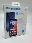 New & Sealed - Motorola Moto G Play (2024) Blue At&t Prepaid Smartphone 64Gb