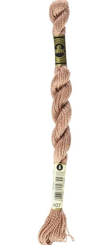 Pearl Cotton Thread, Dark Desert Sand, Size 5 DMC 115 5-407 Premium NEW