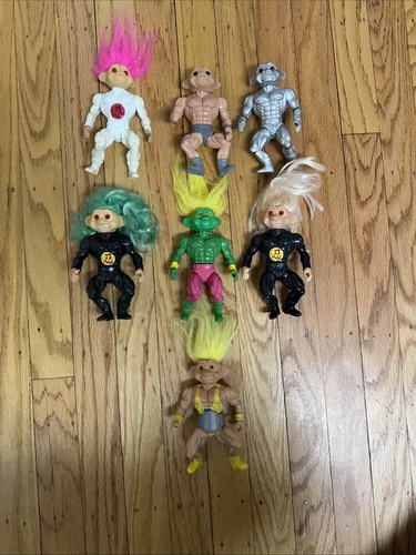 7 VTG 1992 TROLL FORCE He-Man MOTU Knockoff Bootleg Figure Robot Hulk Ninja Lot