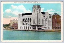 1928 MAYFAIR THEATRE ASBURY PARK NEW JERSEY NJ VON WIELDING BOARDWALK POSTCARD