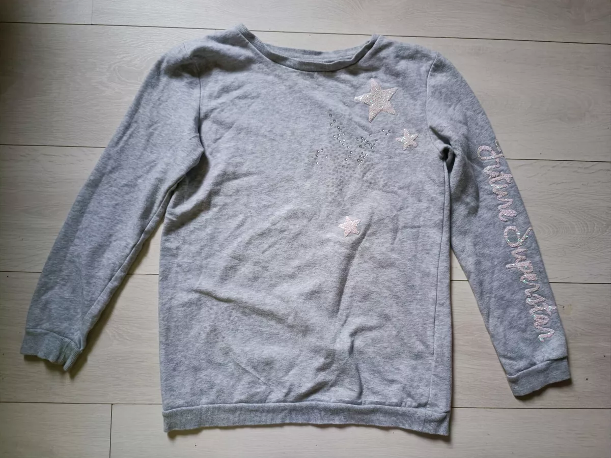 Haut pull gris enfant fille - taille 12 14 ans - marque H & M