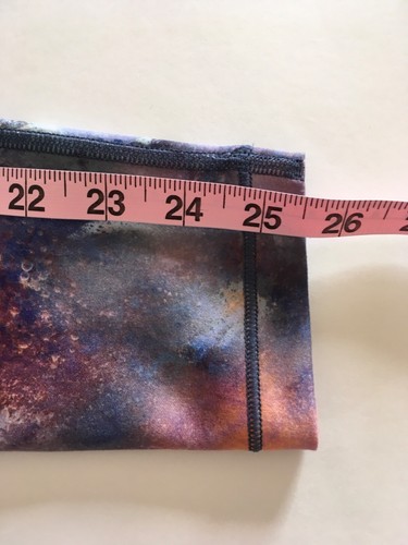 NWT Athleta girl printed chit chat tight leggings L/12 Frozen Floral Outer Space - Picture 12 of 12