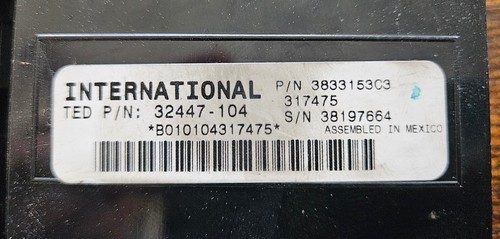3833153C3 - International DURASTAR Body Control Module - BCM - FAST SHIPPING - Picture 4 of 5