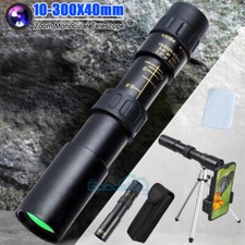 Day/Night Military Telescope 10-300X40mm Zoom Monocular Tripod  Clip