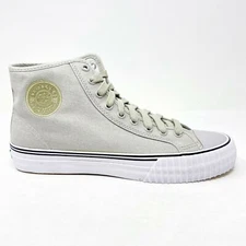 PF Flyer Center Hi Reis Mirage Grey White Mens Size 5 Retro Sneakers PM12OH1R